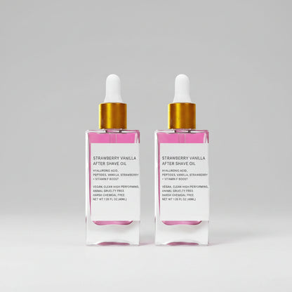 Aceite calmante after shave con fragancia de fresa y vainilla - additional image 2