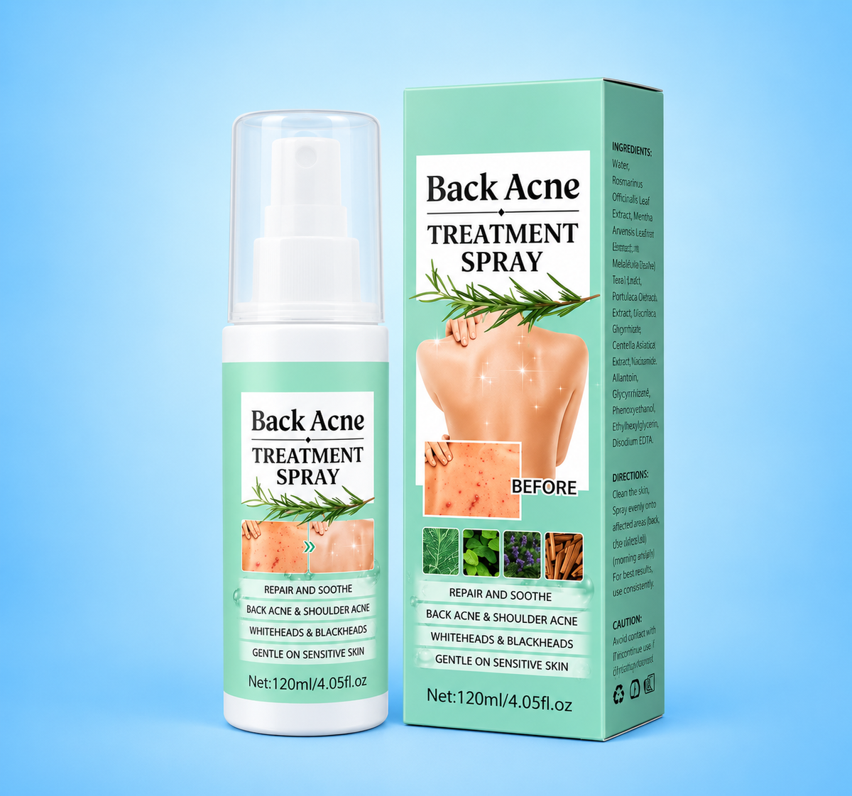 Spray de granos para el cuerpo